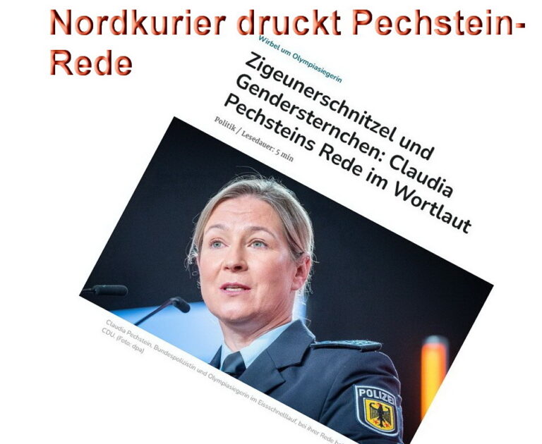 Pechsteins untadeliger Auftritt Klaus Kunze